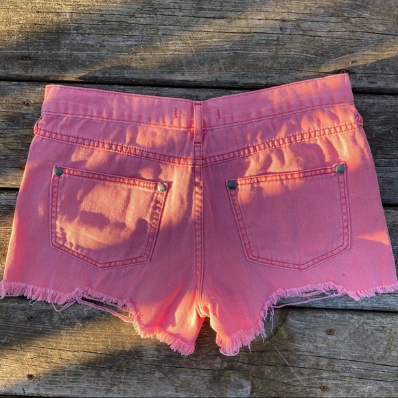 Free People Denim Cut Off Shorts - Picture 3 of 8